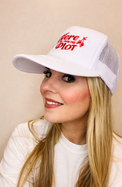 Here for the Plot Foam Trucker Hat