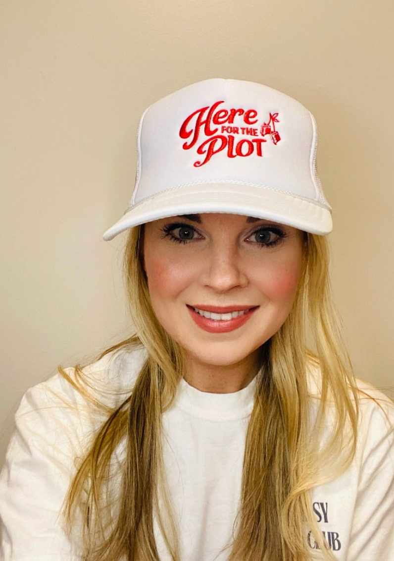 Here for the Plot Foam Trucker Hat